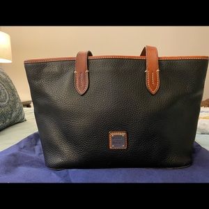 Dooney and Bourke Black Leather Bucket Purse